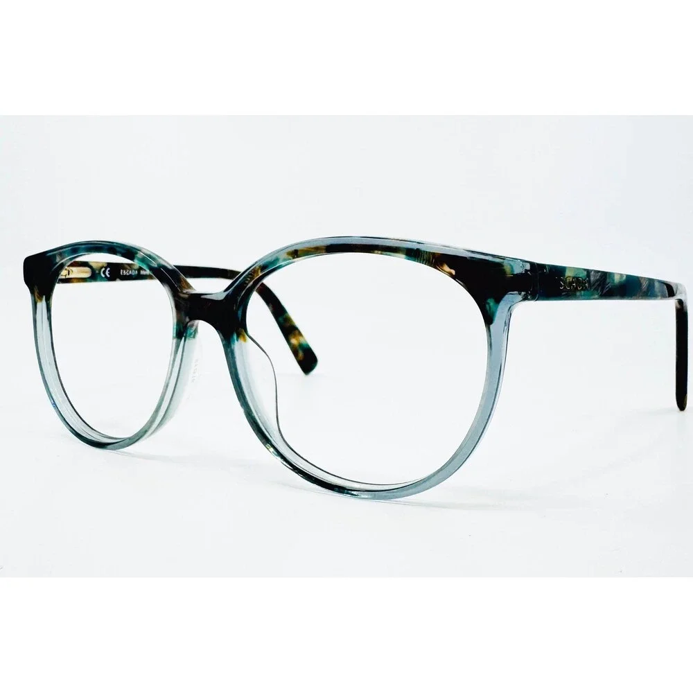 Escada Eyeglasses Womens Teal Tortoise VES A30 COL 0Z98 Italy 51-17-140